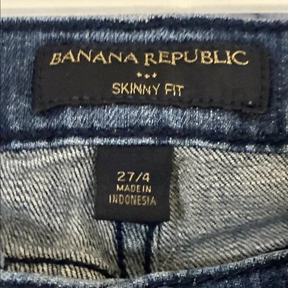 🔥🔥🔥Apt. 9 Navy Lace Textured Tank Top and  darker blue BR Jeans w/scarf❤️❤️❤️ - Picture 5 of 6